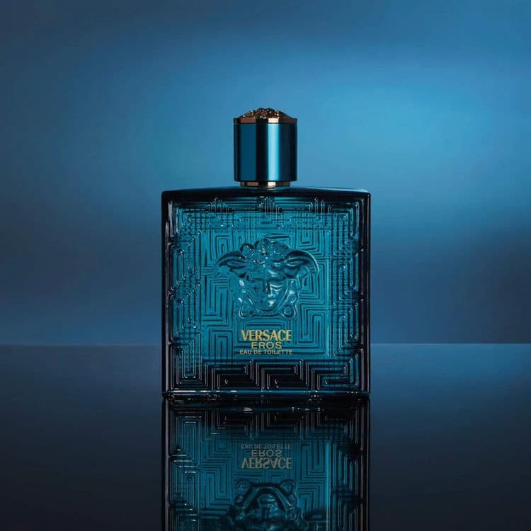 Versace Eros Eau de Toilette for Men | 100 mL (3.4 fl oz) | Mint, Green Apple & Vanilla | Aromatic Fougère
