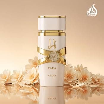 Lattafa Yara Moi Eau de Parfum for Women | 100 mL (3.4 fl oz) | White | Jasmine, Peach & Caramel | Sweet Amber Floral